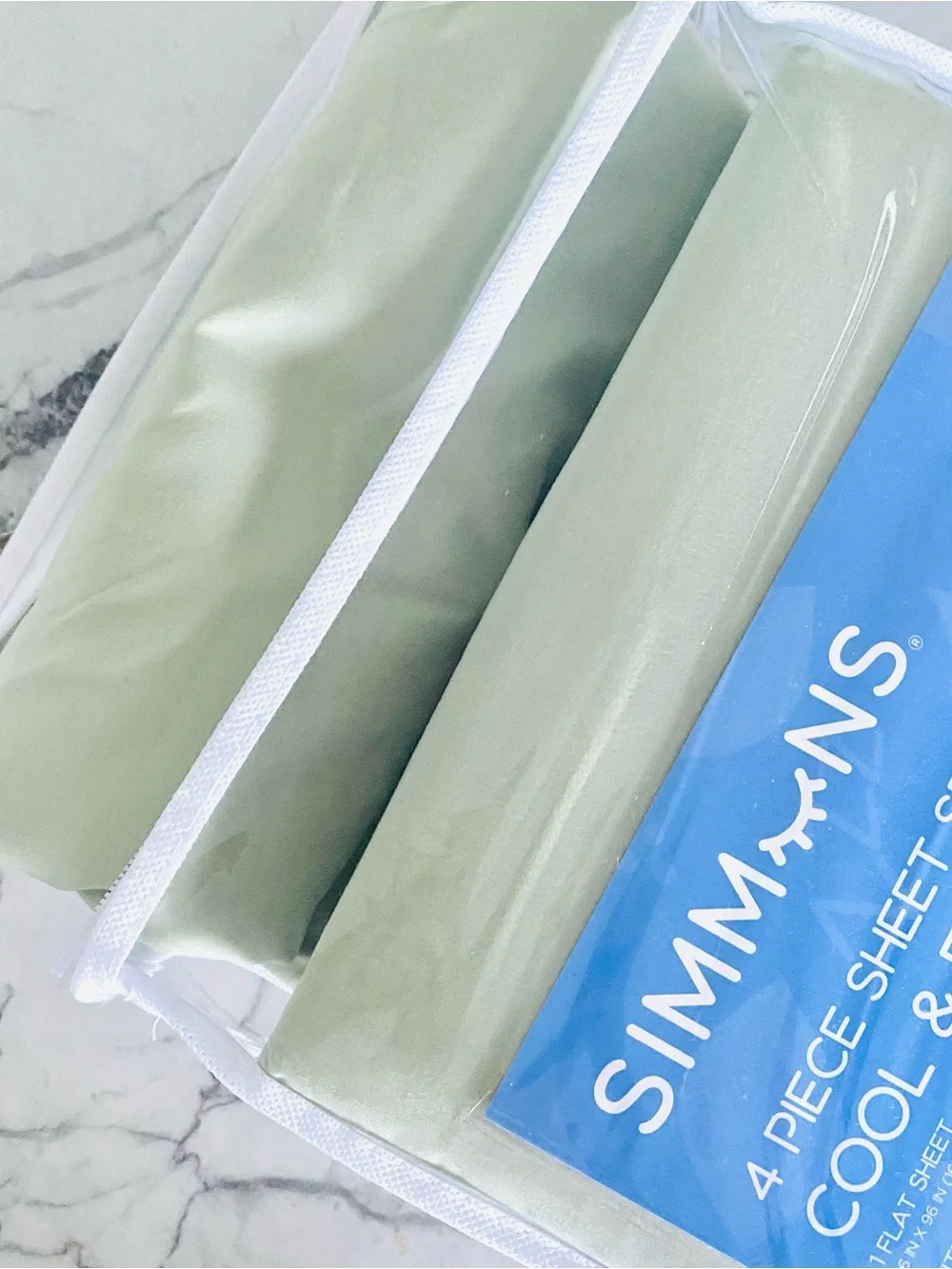 NIP👍🏽SIMMUNS Pistachio Green Top Sheet SZ TWIN
